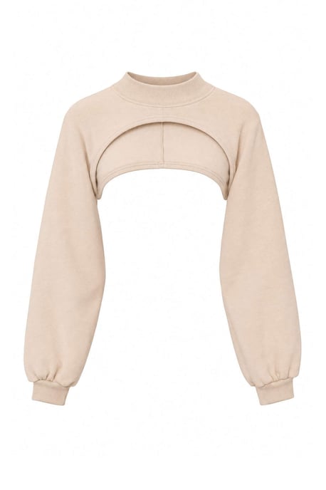 TRENDYOLMİLLA Dam Grå Enfärgad Lång Regular fit Sweatshirts - Image 1