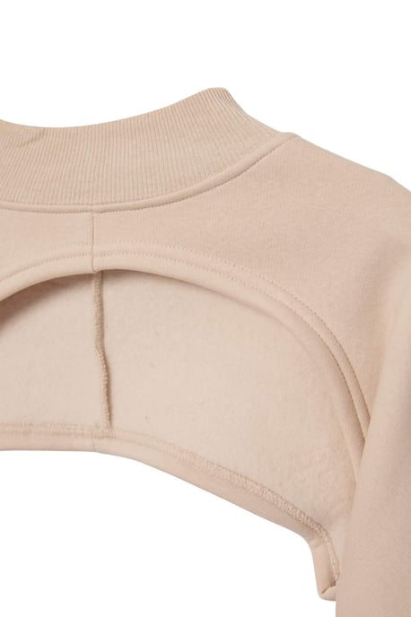 TRENDYOLMİLLA Dam Grå Enfärgad Lång Regular fit Sweatshirts - Image 3
