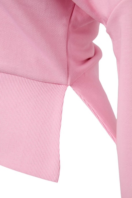 TRENDYOLMİLLA Dames Roze Effen Driekwart mouw Oversized Sweatshirts - Image 4