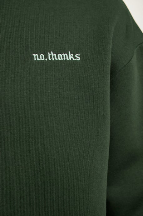 TRENDYOL MAN Men's Khaki Color block Long Oversize Sweatshirts - Image 4