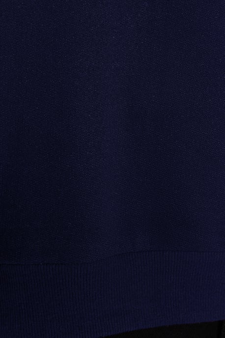 TRENDYOL MAN Men's Dark blue Plain Long Oversize Plus Size Sweatshirts - Image 2