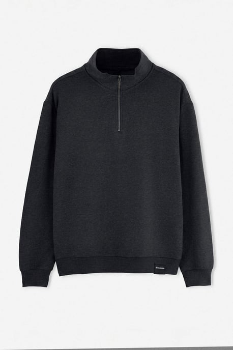 TRENDYOL MAN Men's Gray Slogan Long Oversize Sweatshirts - Image 3