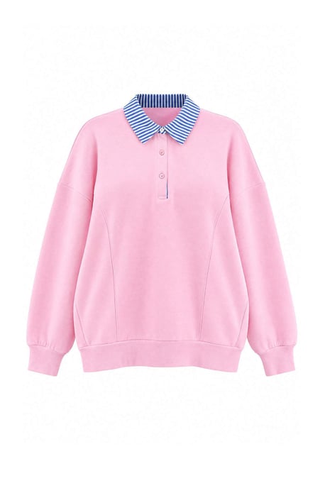 Trendyol Curve Dames Effen Lang Oversized Grote maten Sweatshirts - Image 1
