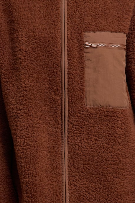 TRENDYOLMİLLA Dam Brun Enfärgad Lång Oversize Sweatshirts - Image 2