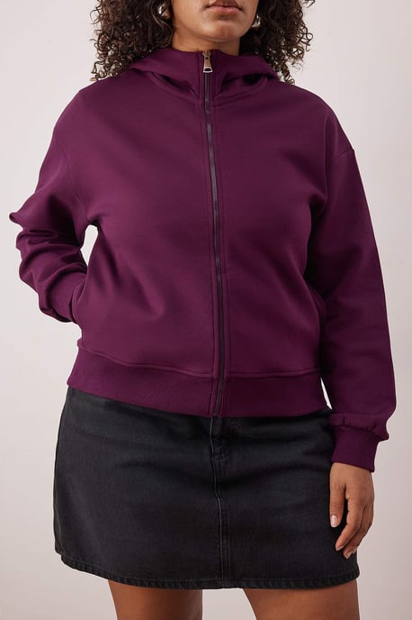 Trendyol Curve Dam Lila Grafiskt Lång Regular fit Plus size Sweatshirts - Image 2