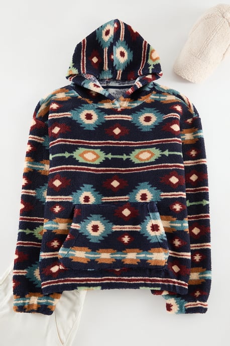TRENDYOL MAN Unisex Donkerblauw Retro Lang Oversized Sweatshirts - Image 5