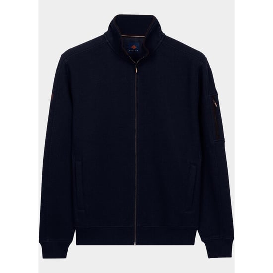 Baileys Sweatvest heren sleeve pocket, diagonal struc 622220/60 - Image 1