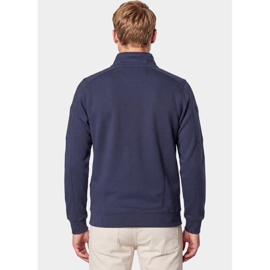 Baileys Sweatvest heren sleeve pocket, diagonal struc 622220/60 - Image 5
