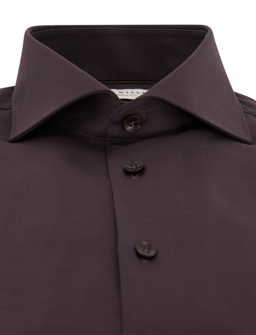 Overhemd John Miller aubergine strijkvrij - Image 3