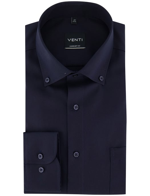 Overhemd Venti Donkerblauw strijkvrij button-down boord - Image 2
