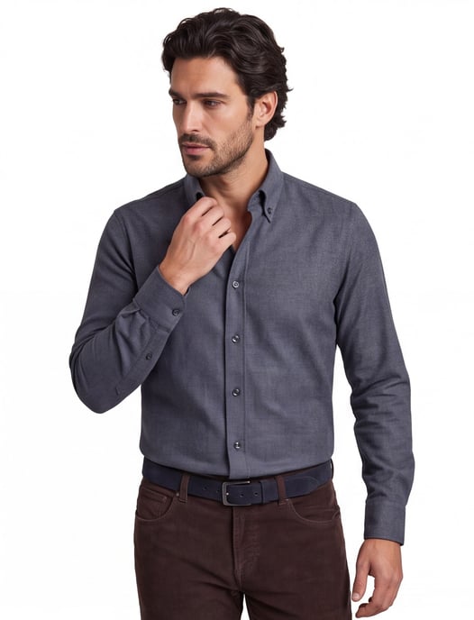 business overhemd John Miller Tailored Fit donkerblauw - Image 1