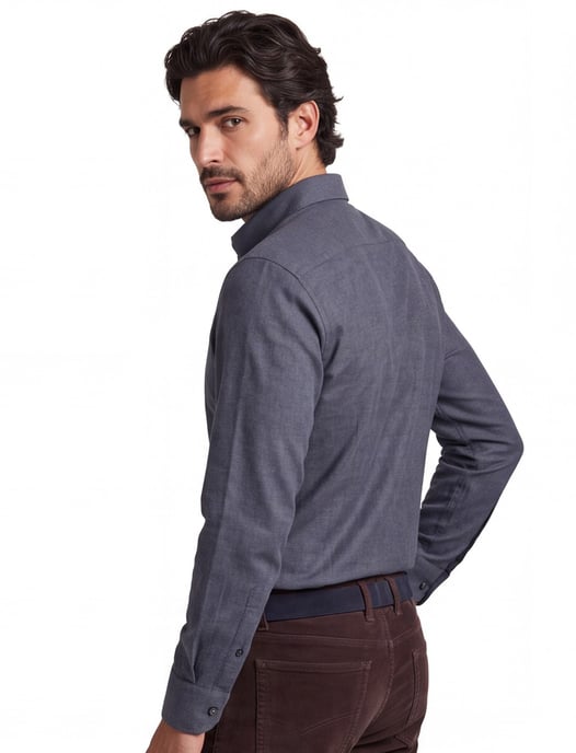 business overhemd John Miller Tailored Fit donkerblauw - Image 2