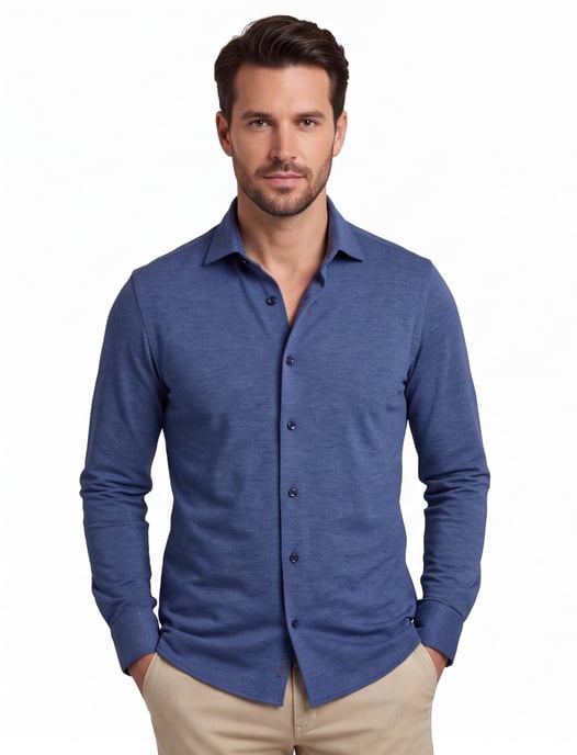 Olymp overhemd Modern Fit donkerblauw - Image 1