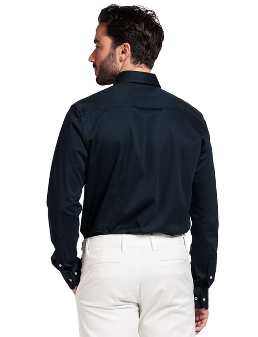 Overhemden Giordano donkerblauw jersey - Image 2