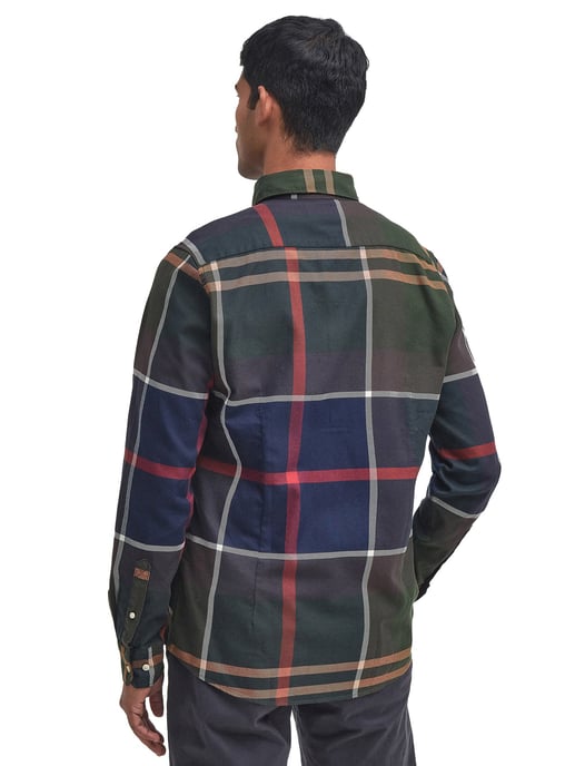 Barbour casual overhemd geruit donkerblauw - Image 2