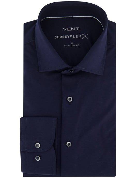 Overhemd Venti wijde fit donkerblauw wide spread - Image 2