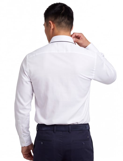 Overhemd John Miller wit Regular Fit strijkvrij - Image 2