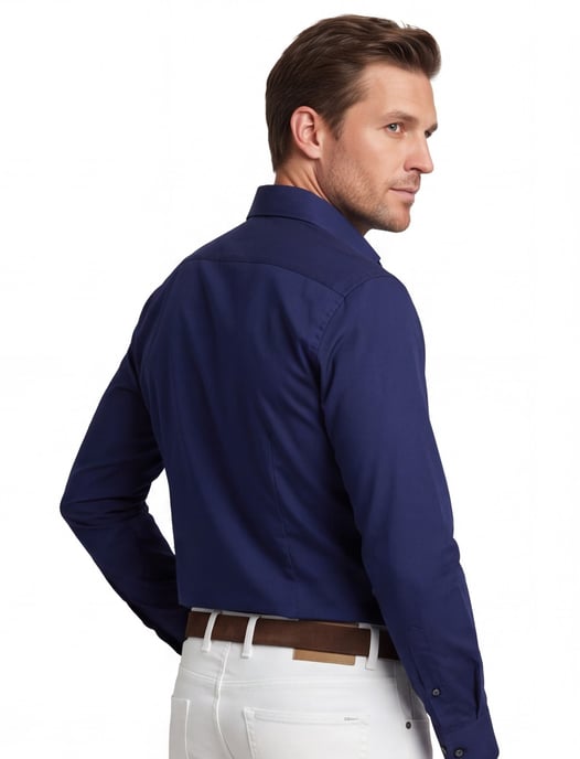 John Miller overhemd donkerblauw normale fit - Image 2