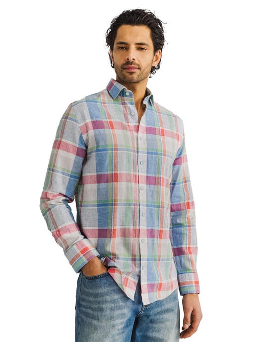 State of Art regular fit oxford overhemd ruitpatroon - Image 1
