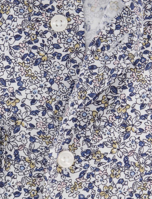 Olymp overhemd blauw geprint semi-wide collar - Image 4