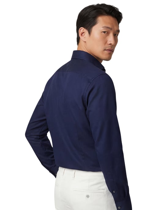 Overhemd Eton Slim Fit donkerblauw effen - Image 2