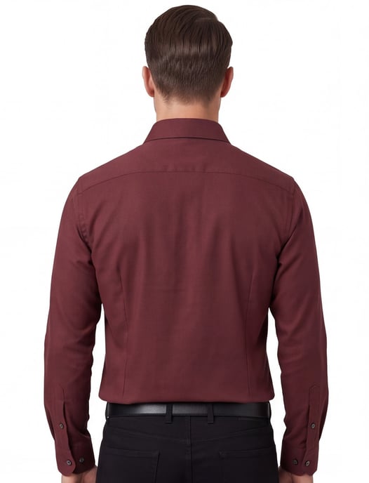 Overhemd John Miller Slim Fit bordeaux - Image 2