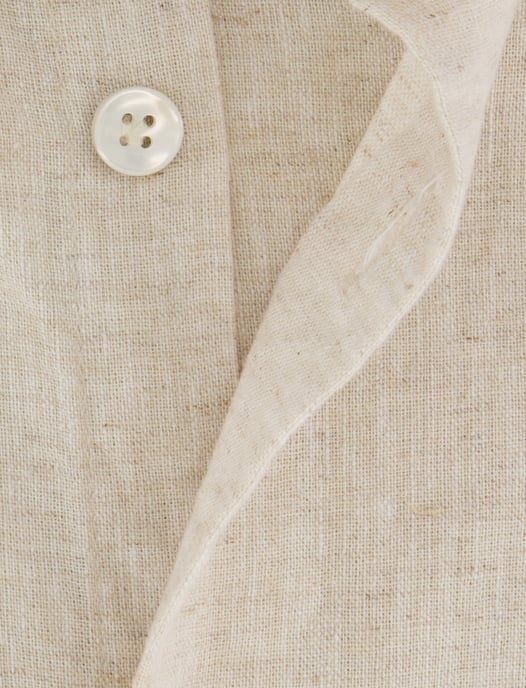John Miller tailored fit overhemd beige linnen - Image 4