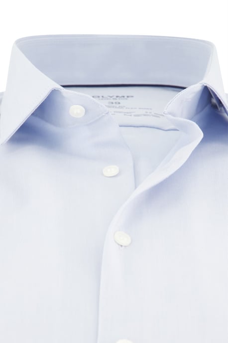 katoenen Olymp overhemd lichtblauw effen slim fit - Image 3