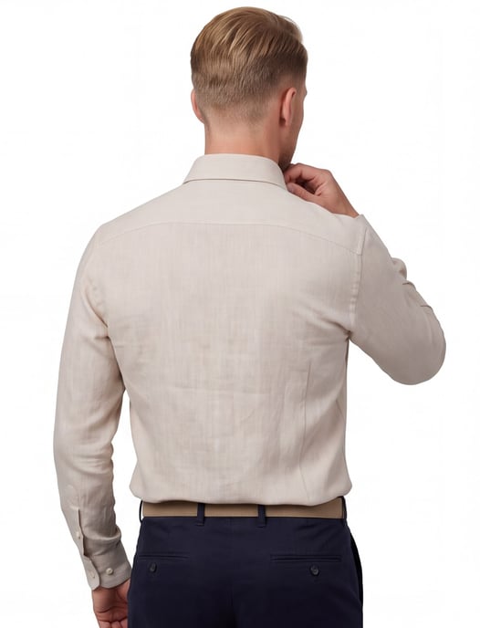 Overhemd John Miller Slim Fit beige - Image 2