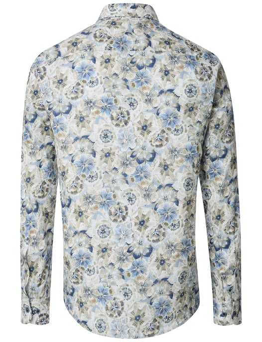Casa Moda overhemd blauw geprint casual wijde fit katoen - Image 2