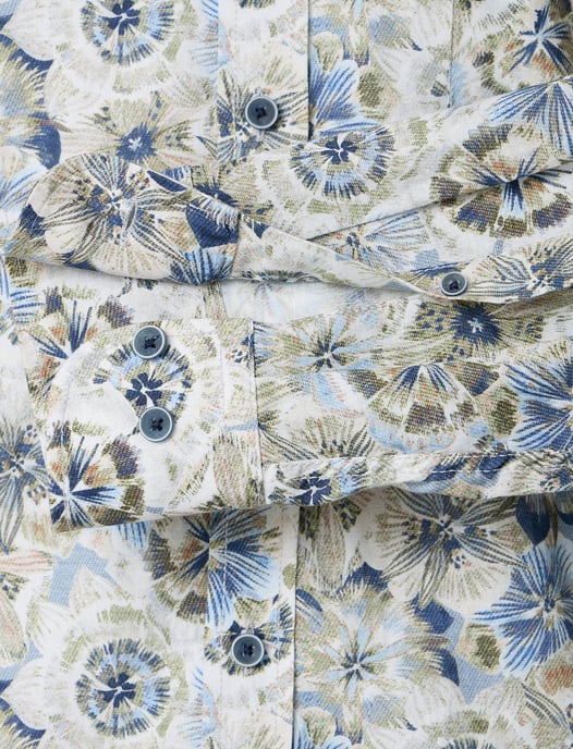 Casa Moda overhemd blauw geprint casual wijde fit katoen - Image 4