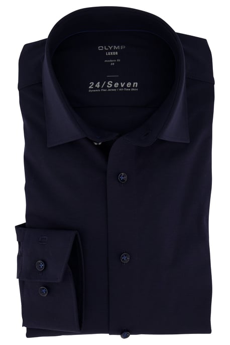 Olymp overhemd Luxor Modern Fit donkerblauw - Image 1