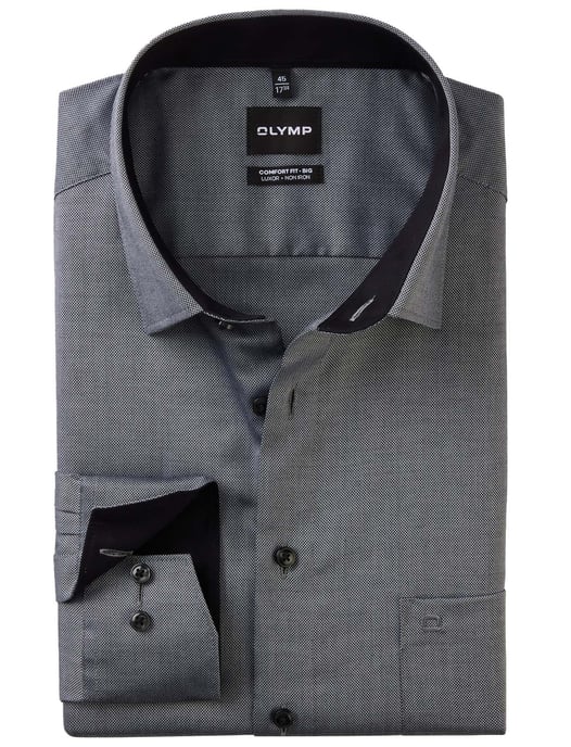 grijs Olymp Big&Tall overhemd Comfort Fit - Image 1
