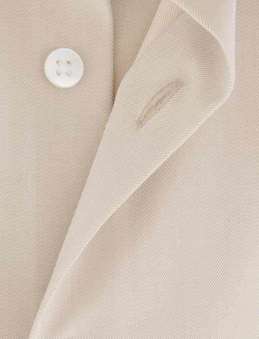 overhemd Olymp normale fit effen beige katoen - Image 4