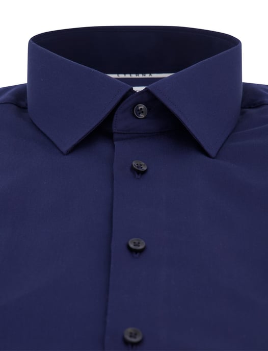 Eterna overhemd donkerblauw strijkvrij lange mouw - Image 3