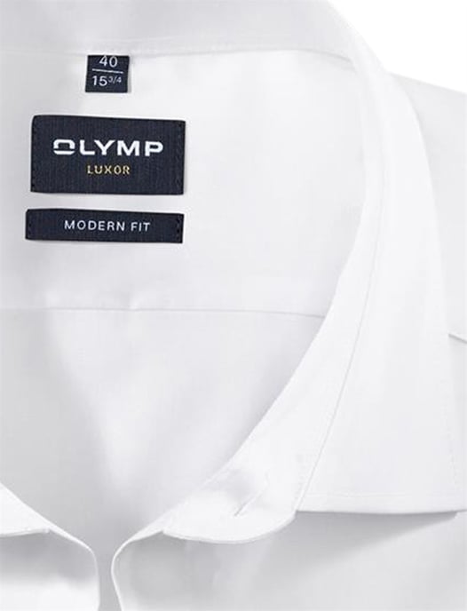 Overhemd Olymp kreukvrij wit dubbele manchet strijkvrij - Image 3