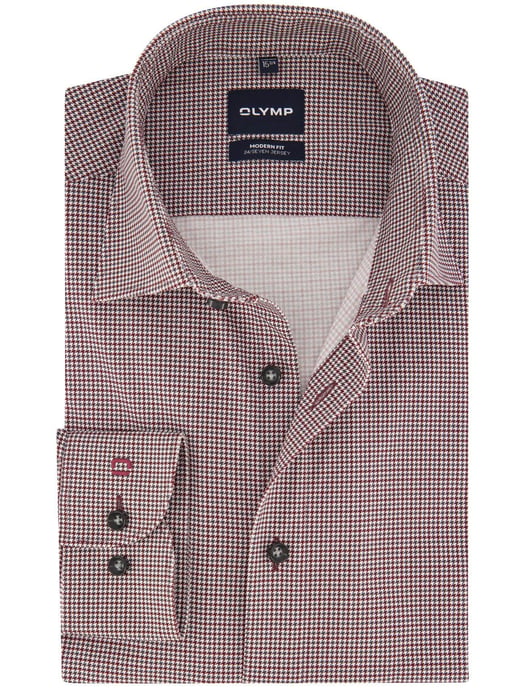 Overhemd Olymp bordeaux Shirt dress ml 5 - Image 1