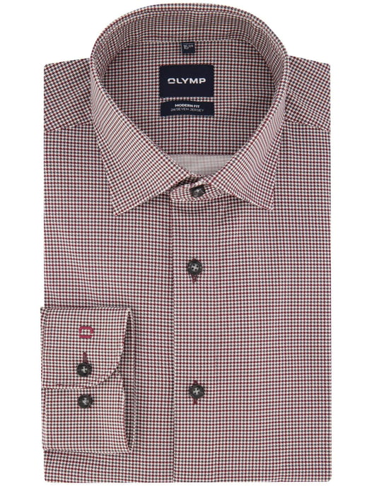 Overhemd Olymp bordeaux Shirt dress ml 5 - Image 2
