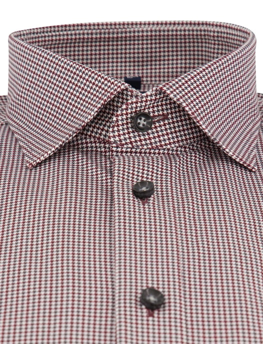 Overhemd Olymp bordeaux Shirt dress ml 5 - Image 3