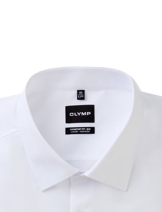 Overhemd Olymp Luxor Comfort Fit wit effen - Image 3