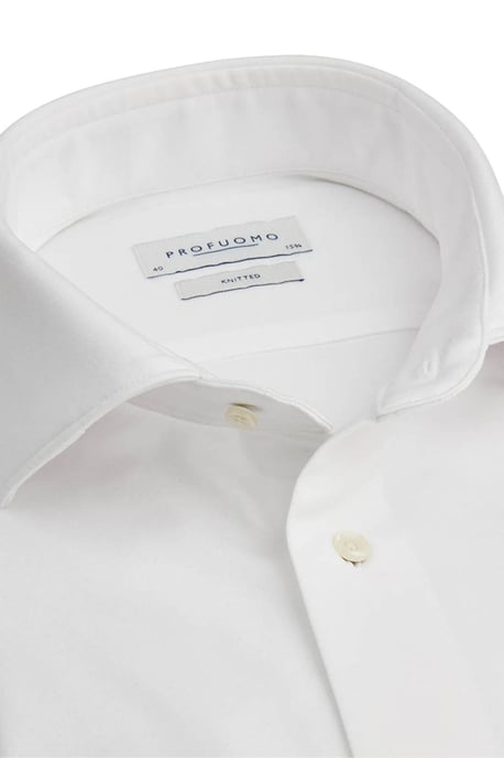 Overhemd Profuomo Slim Fit wit knitted - Image 2