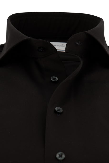 Michaelis business overhemd Slim Fit zwart effen - Image 3