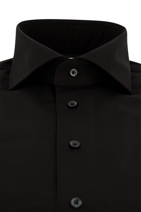 Michaelis business overhemd Slim Fit zwart effen - Image 4