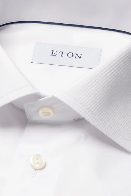 Eton overhemd Slim Fit wit effen - Image 2