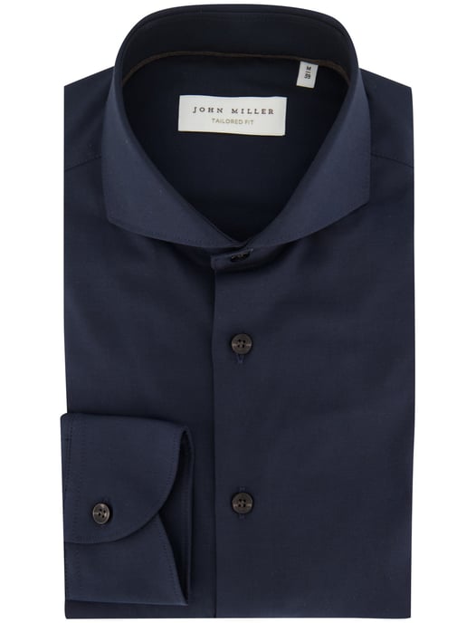 Overhemd John Miller donkerblauw normale fit - Image 2