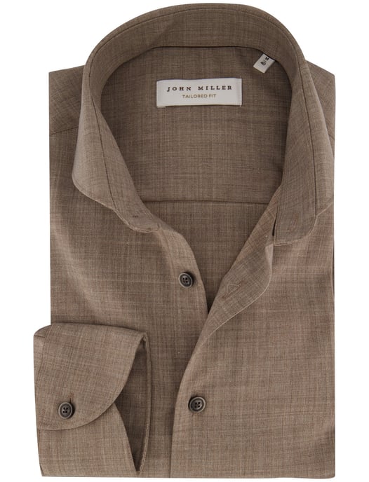 Overhemd John Miller beige - Image 1
