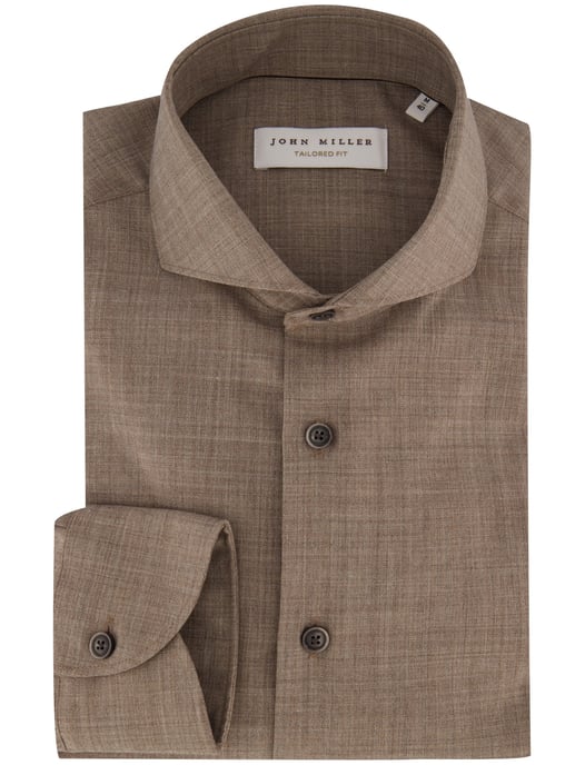 Overhemd John Miller beige - Image 2
