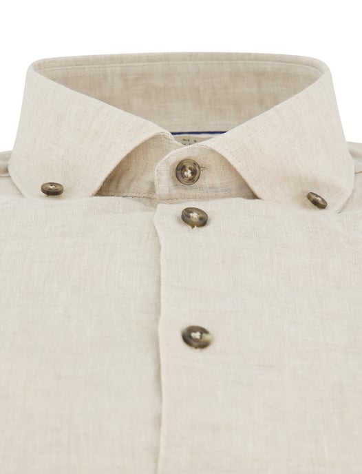 Beige linnen John Miller overhemd - Image 3