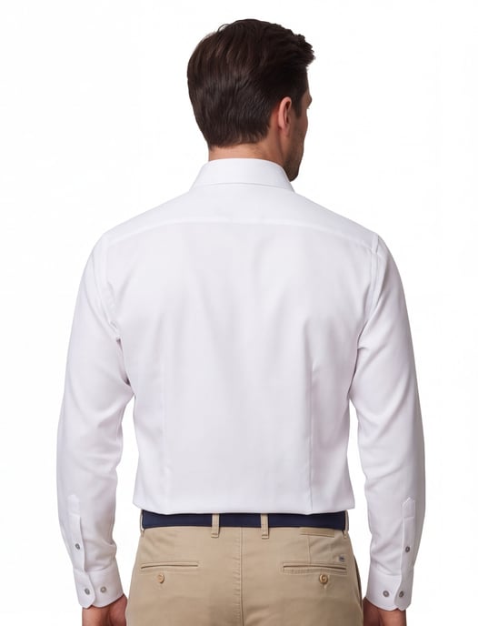 Eton contemporary fit signature twill overhemd wit - Image 2