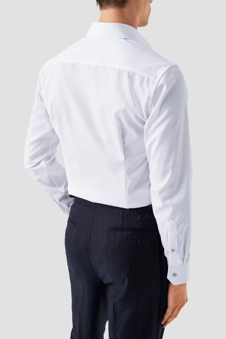 Eton contemporary fit signature twill overhemd wit - Image 4